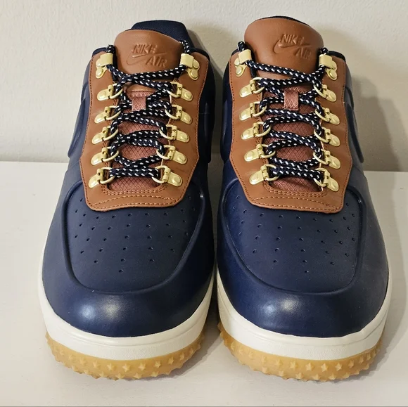 Nike Lunar Force 1 LF1 Duckboot Low Obsidian Saddle Brown Sneakers Men's Size 15 - Picture 2 of 9